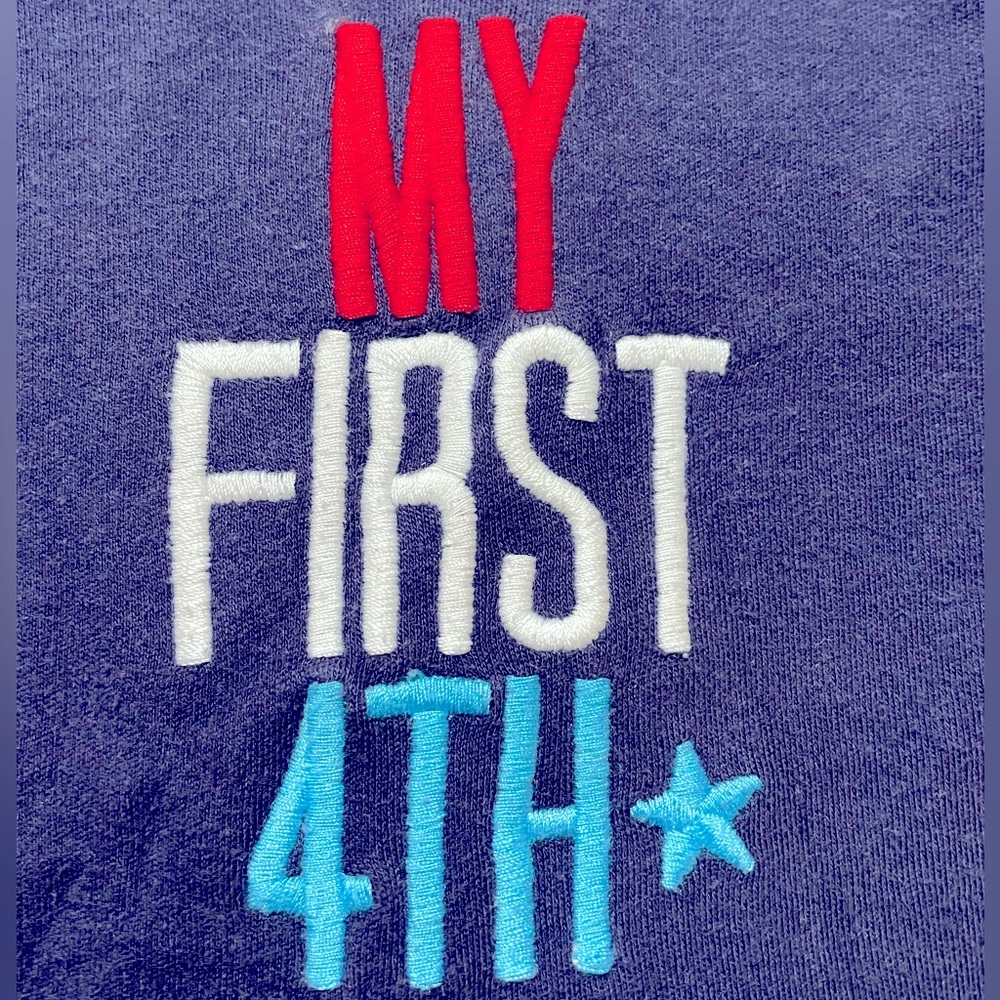 Carter’s My First 4th Onesie - Picture 2 of 3